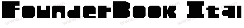 FounderBook Italic字体转换